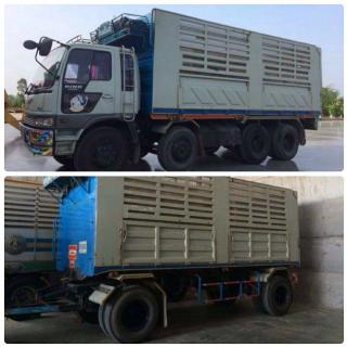 ขายรถพ่วง20ล้อ HINO 260 JOโบว์ กระบะคอกเกษตร ดัมพ์ เอกสารเล่มทะเบียนครบพร้อม วิ่งงาน 